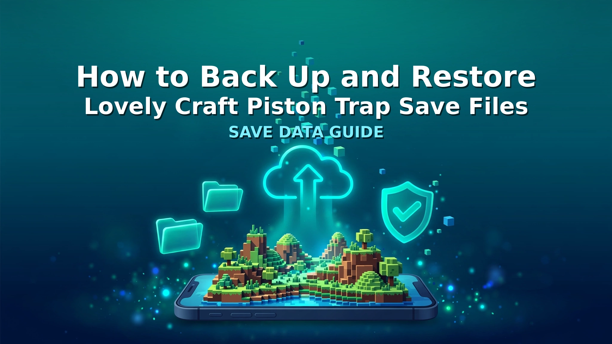 Back Up and Restore Lovely Craft Piston Trap Save Files