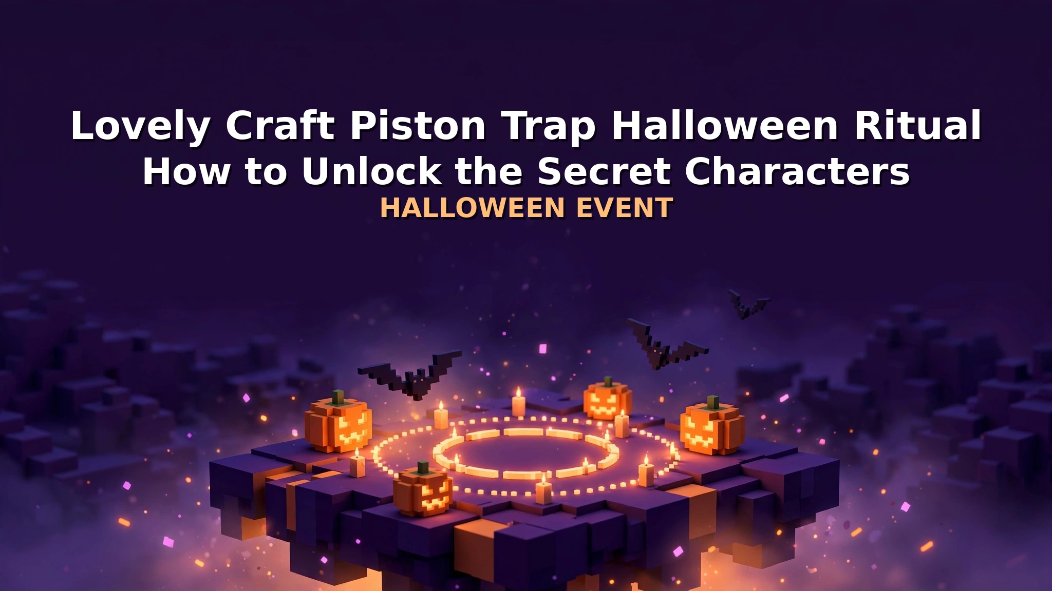 Lovely Craft Piston Trap Halloween ritual - how to unlock secret characters
