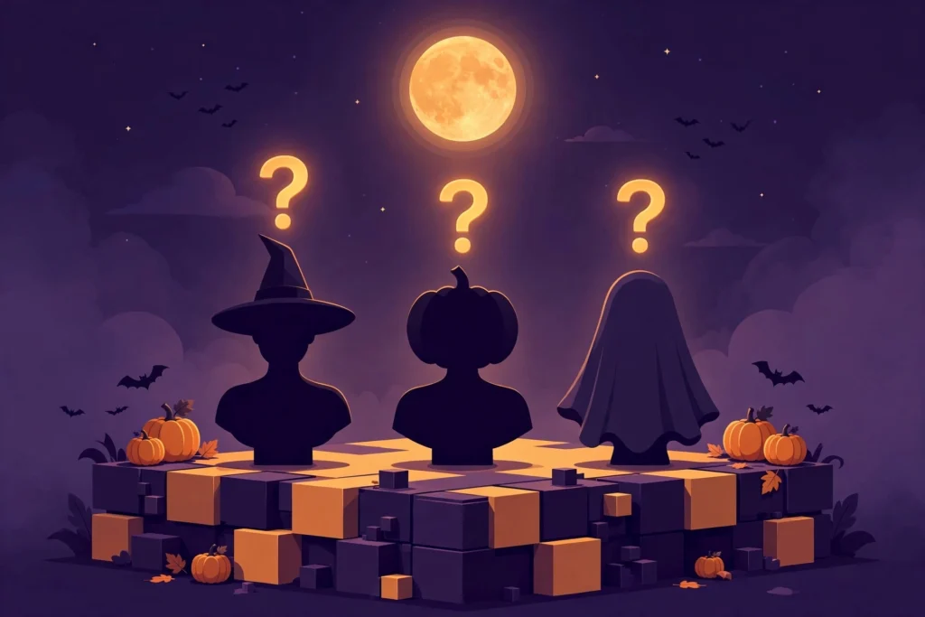 Secret Halloween characters in Lovely Craft Piston Trap